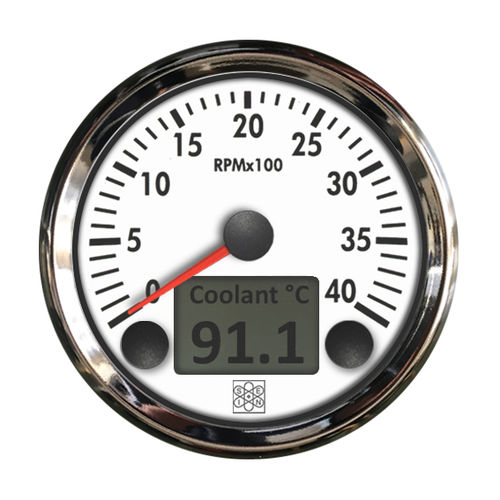 Analog tachometer - Omni Link Line - San Giorgio S.E.I.N srl - for boat / black / 12 V