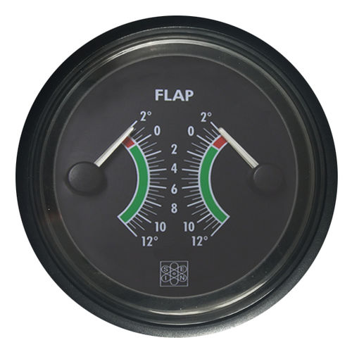 Boat indicator - San Giorgio S.E.I.N srl - trim tab position / analog / black