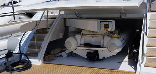 Yacht crane - Sanguineti Chiavari produzione articoli nautici s. - telescopic / hydraulic