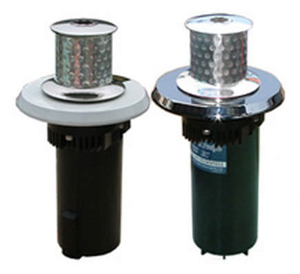 Boat capstan - EC600 Series - South Pacific Industrial - electric / stainless steel base