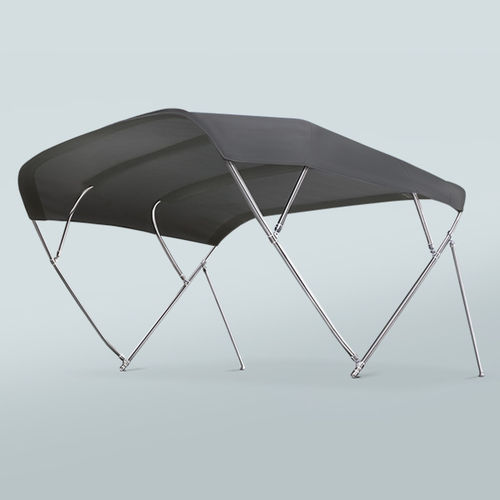 Motor boat Bimini top - FLY INOX - Tessilmare Srl - cockpit / stainless steel frame