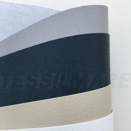 Exterior decoration marine upholstery fabric - BISPALMATO - Tessilmare Srl - for awnings / polyester / coated