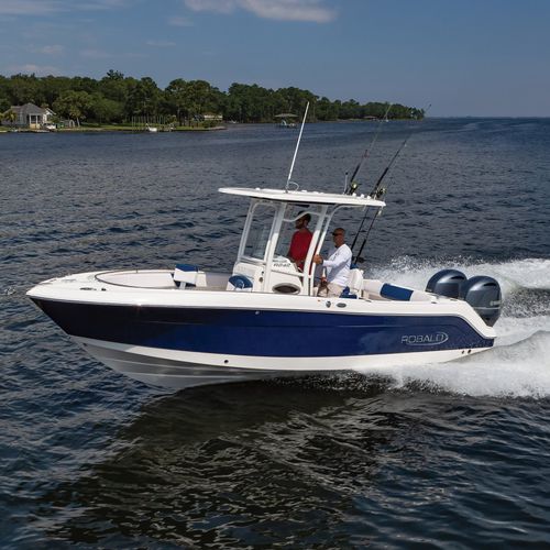 Outboard center console boat - R242 - Robalo - twin-engine / sport ...