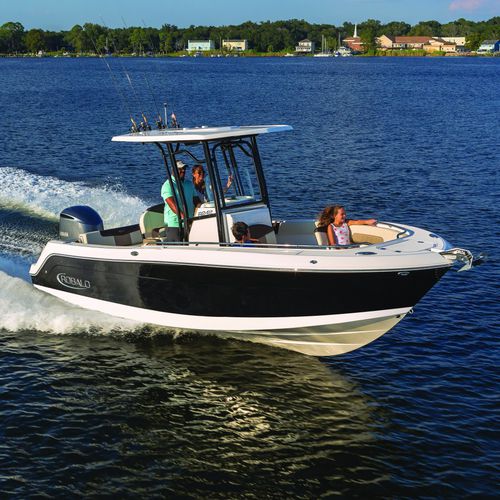 Outboard center console boat - R242EX  - Robalo - sport-fishing / 12-person max. / with T-top