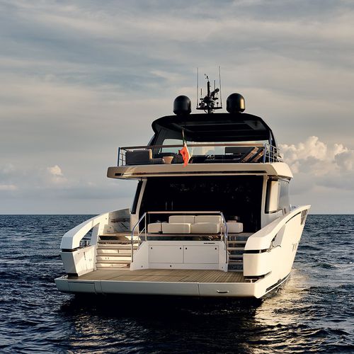 Cruising motor yacht - SX88 - Cantieri Navali San Lorenzo - with enclosed flybridge / IPS / 4-cabin