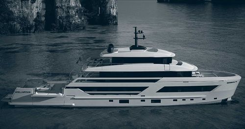 Cruising super-yacht - 44X-Space - Cantieri Navali San Lorenzo - classic / raised pilothouse / with swimming pool