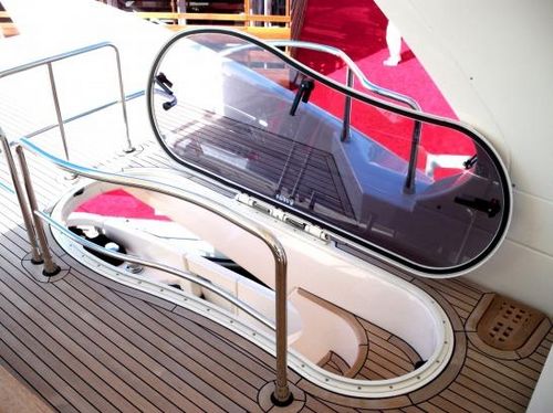 Boat deck hatch - Passofly - Nemo Industrie - for yacht / rectangular / special