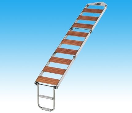 Sailboat ladder - Nemo Industrie - folding / swim / manual