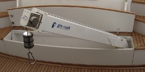 Boat davit - 38GSR2  - Pin-craft - hydraulic / telescopic / retractable