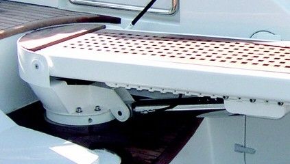 Yacht gangway - REVOLVING TAURUS - Pin-craft - telescopic / rotating / hydraulic