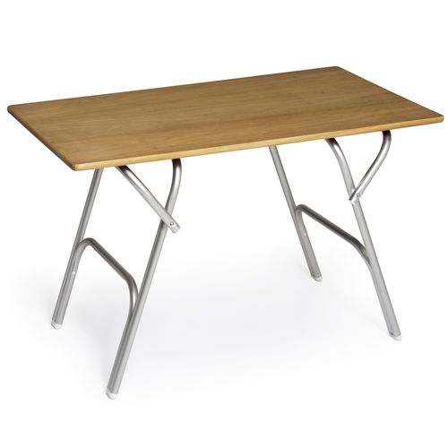 Folding cockpit table - M600T - Forma Marine Furniture, LLC. - adjustable / teak / aluminum
