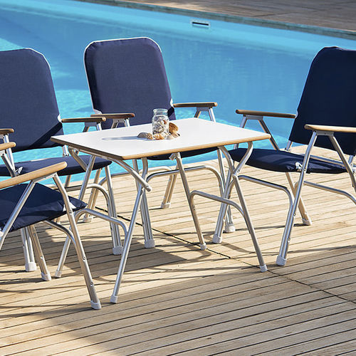 Folding cockpit table M600FT Forma Marine Furniture, LLC. plywood