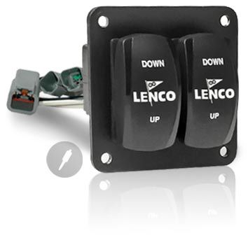 Boat switch - 10222-201D - Lenco Marine - for trim tab systems / rocker