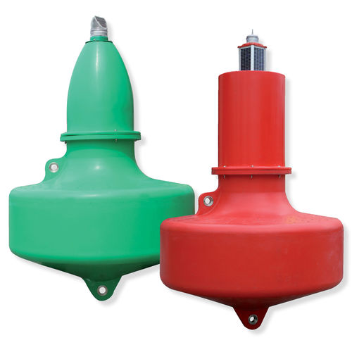 Beacon buoy - SL-B1500 - Sealite - channel / stainless steel / with signal light
