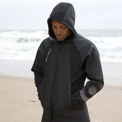 Neoprene jacket with on sale hood