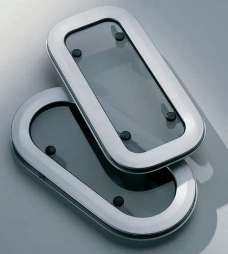 Rectangular portlight - SL series - Nautica F4 - for boat / opening / with rounded sides