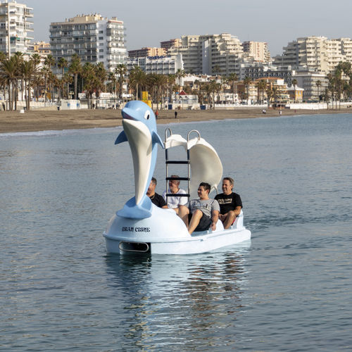 4-person pedal boat - GRAN DELFIN - AVENTURAS AQUATICAS - LA NORIA - with slide