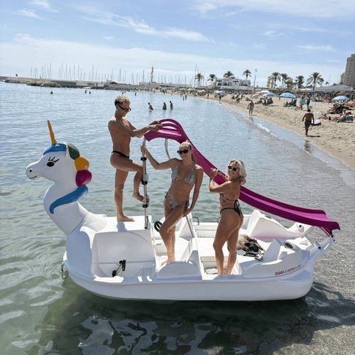 4-person pedal boat - Gran Unicornio Beach - AVENTURAS AQUATICAS - LA NORIA - metal / aluminum / stainless steel