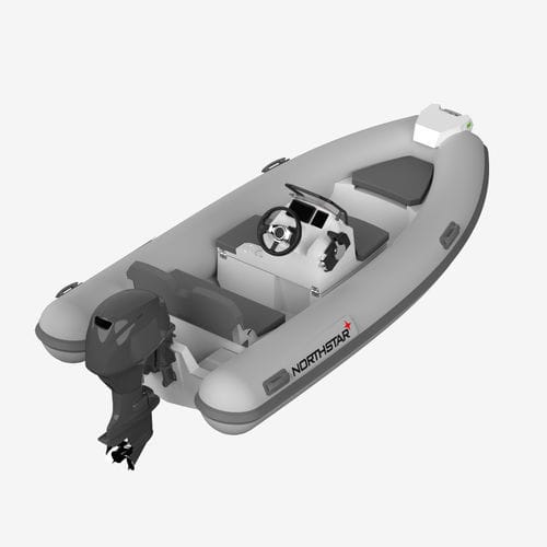 Outboard inflatable boat - VEGA 3.8 - NORTHSTAR RIBs - rigid / open / side console