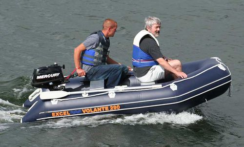 Outboard inflatable boat - VOLANTE SD290 - Excel Inflatables - 4-person max. / inflatable keel