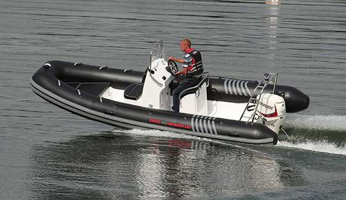 Outboard inflatable boat - VOYAGER SR520 - Excel Inflatables - rigid / center console / 7-person max.
