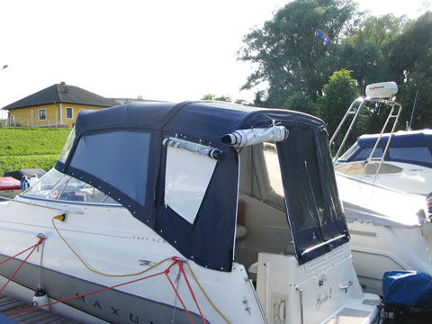 Custom cockpit enclosure - Nauti Sattler - power boat
