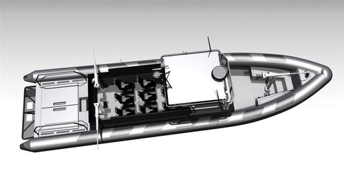 Patrol boat - MR-1300 ASSAULT - Madera Ribs - inboard / diesel / rigid hull inflatable boat