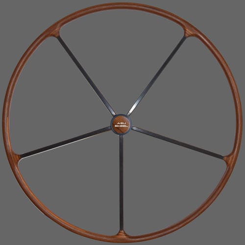 Sailboat helm wheel - NATURELLE Version 1 - TCE-Engineering - teak / carbon