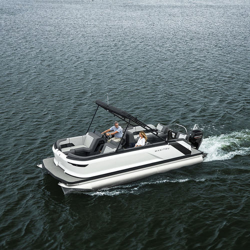 Outboard pontoon boat - 24 MAX - Manitou Pontoon Boats - tri-tube / open / side console