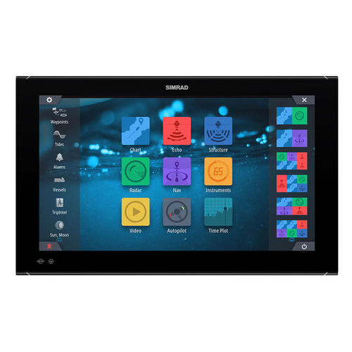 Boat display - NSO evo3 - Simrad Yachting - navigation system / sonar / radar