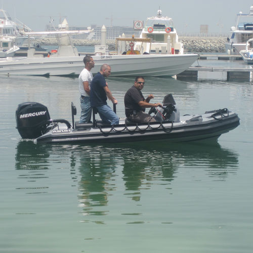 Outboard professional boat - 4.1 M - ASIS BOATS - aluminum / rigid hull inflatable boat