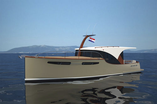 Inboard express cruiser - POWER 39H - Enavigo Yachts - with enclosed cockpit / cruising / 2-cabin