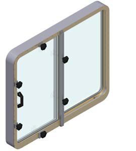 Ship window - SLIH/SLIV - Bohamet - sliding / rectangular
