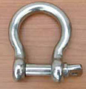 Bow shackle for sailboats - Garelli - forged / stainless steel