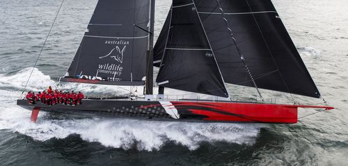 Ocean racing sailing super-yacht - COMANCHE - Hodgdon Yachts - with open transom / carbon / canting keel