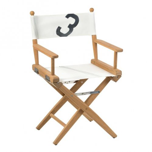 Boat director's chair - I - 727 sailbags - ARC Marine - folding / teak