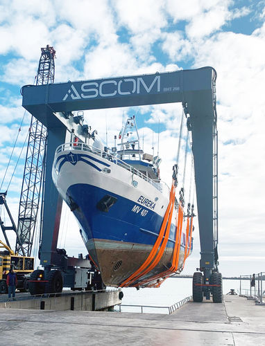 Remotely controlled travel lift - BHT 250 - ASCOM - all-wheel steering / for heavy loads / Ackermann steering