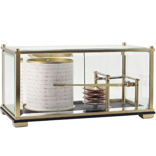 Analog barograph - LARGE BRASS VERSION - NAUDET - brass