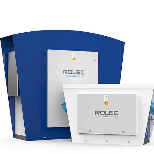 Pedestal with built-in light - MEGAMASTER - Rolec Services - electrical distribution / water supply / for docks