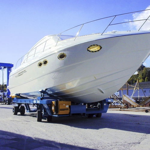 Handling trailer - Wise Boat Hoists - for boat / for shipyards / self-propelled