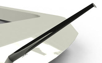 Boat flagstaff - C-QUIP - carbon