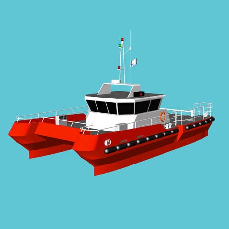 Work boat - 15M  - Lung Teh Shipbuilding - catamaran / inboard / aluminum