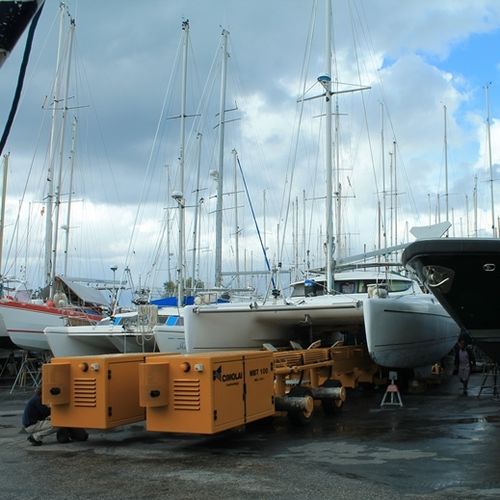 Handling trailer - MBT 100 - CIMOLAI TECHNOLOGY SPA - for shipyards / self-propelled / remotely controlled