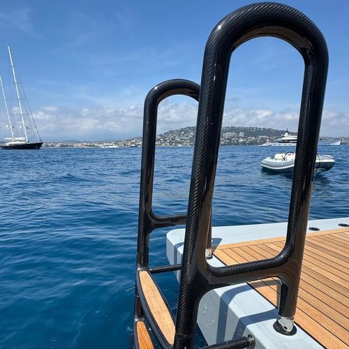 Yacht ladder - SEAMASTER - SWISS CARBON Marine Systems - mobile / swim / carbon