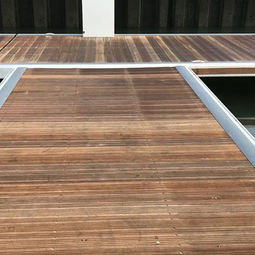 Composite dock decking Duct Cover Dura Composites Marine GRP