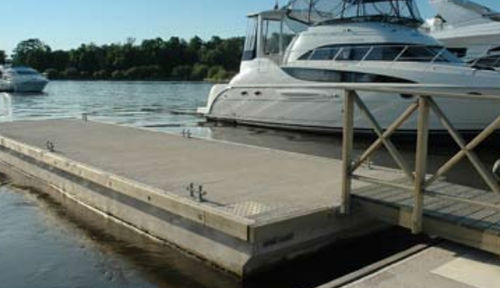 Floating dock - BELLAMER - mooring / for marinas / concrete