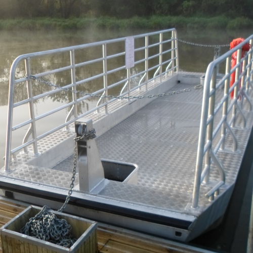 Chain river ferry - BAC A CHAÎNE EN ALUMINIUM - BORD A BORD