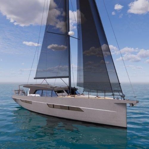 Ocean cruising sailboat - OGHAM 54 - BORD A BORD - 4-cabin / 8-berth / with deck saloon