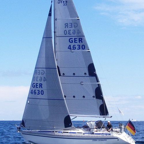 Genoa - X-Drive - UK-Halsey International - for cruising sailboats / polyester / carbon