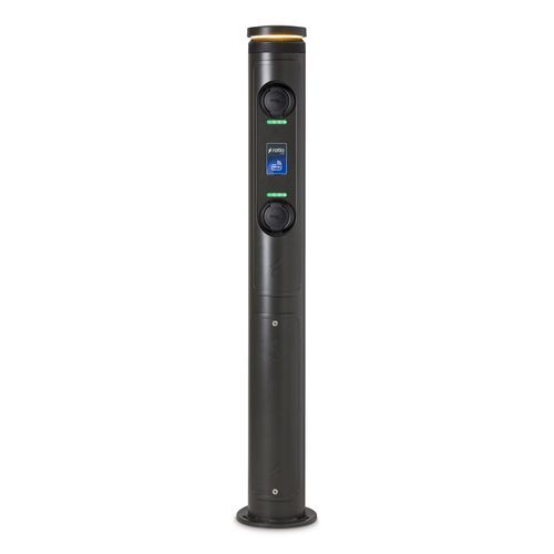 Lighting pedestal - Ratio io7 - Ratio Electric BV - charging / for docks / aluminum